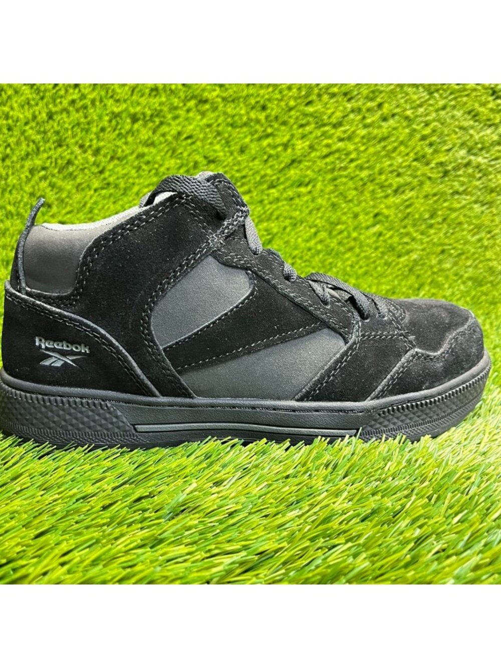 Reebok Dayod Womens Size 8W Triple Black Composite Toe Safety Work Boots Shoes